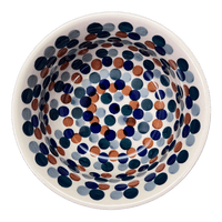 A picture of a Polish Pottery 5.5" Bowl (Fall Confetti) | M083U-BM01 as shown at PolishPotteryOutlet.com/products/5-5-bowl-berry-bunches-m083u-bm01