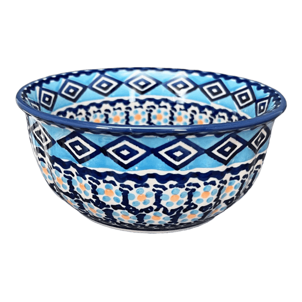 Polish Pottery - 8.5 Salad Plate - Blue Diamond - The Polish Pottery Outlet