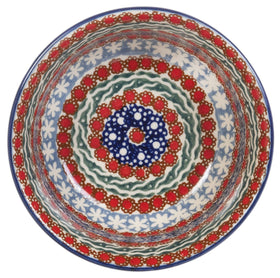 Polish Pottery 5.5" Bowl (Fanfare) | M083U-EO28 Additional Image at PolishPotteryOutlet.com