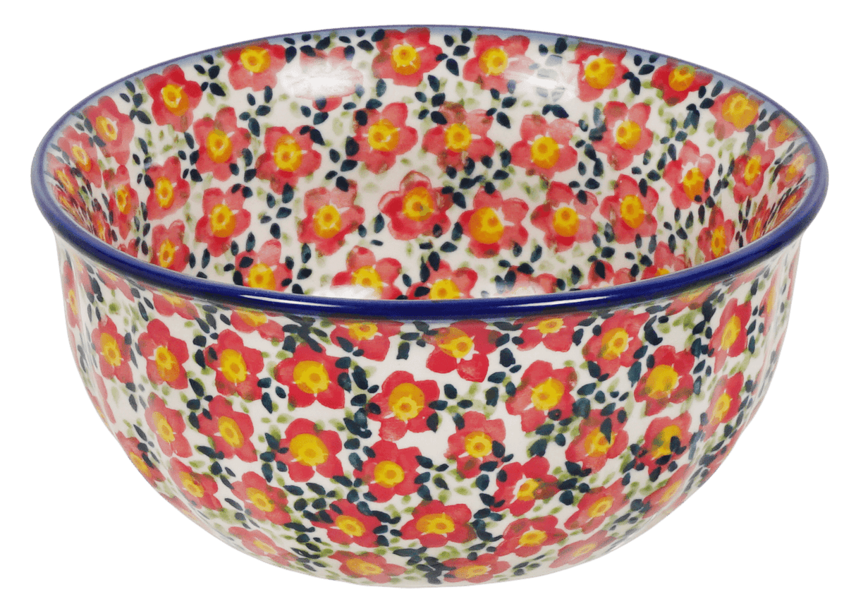 Bowl, Round, 5.5" in "Floral Revival Red" by Manufaktura | M083U-MCZE