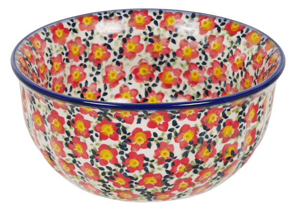 Polish Pottery - Deep Dish Lasagna Pan - Floral Grid - The Polish Pottery  Outlet