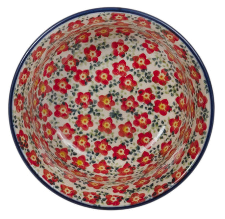 Bowl, Round, 5.5" in "Floral Revival Red" by Manufaktura | M083U-MCZE