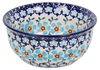 Polish Pottery 5.5" Bowl (Sky Blue Border) | M083U-MS04 at PolishPotteryOutlet.com