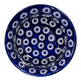 Polish Pottery 5.5" Bowl (Plentiful Pinwheels) | M083U-ZP02 Additional Image at PolishPotteryOutlet.com
