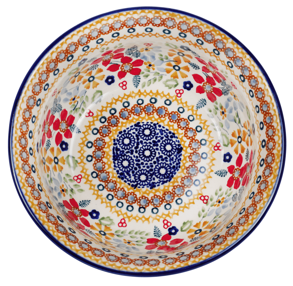 Bowl, Round, 6.5" in "Ruby Duet" by Manufaktura | M084S-DPLC