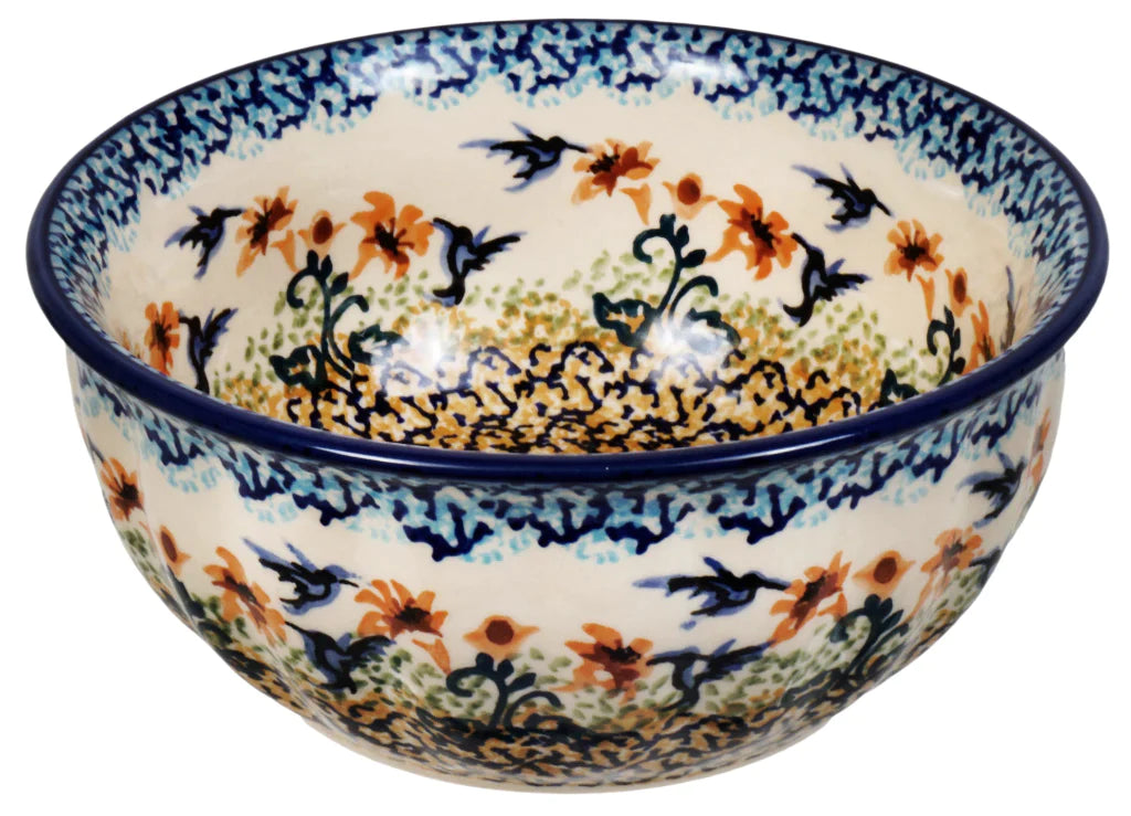 Bowl, Round, 6.5" in "Hummingbird Harvest" by Manufaktura | M084S-JZ35