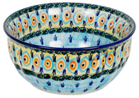 A picture of a Polish Pottery 6.5" Bowl (Providence) | M084S-WKON as shown at PolishPotteryOutlet.com/products/65-bowls-providence