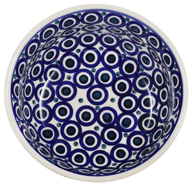 Polish Pottery 6.5" Bowl (Eyes Wide Open) | M084T-58 Additional Image at PolishPotteryOutlet.com