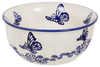 Polish Pottery 6.5" Bowl (Butterfly Garden) | M084T-MOT1 at PolishPotteryOutlet.com