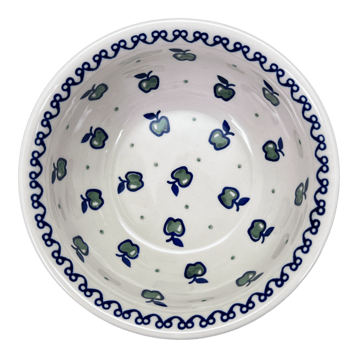 Bowl, Round, 6.5" in "Green Apple" by Manufaktura | M084T-15