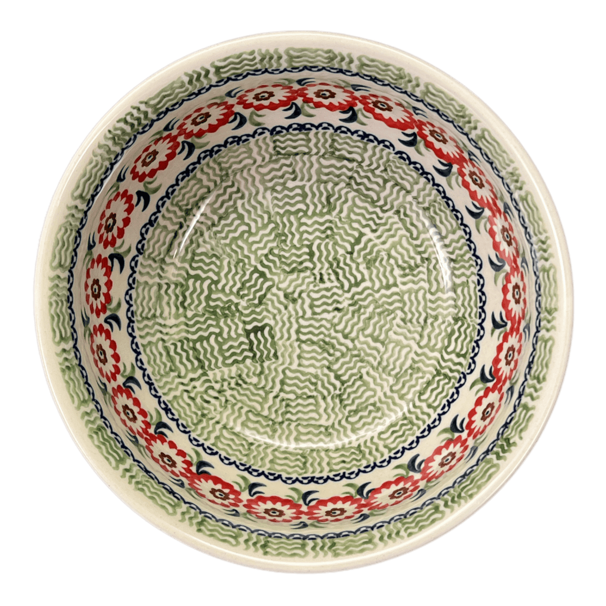 Bowl, Round, 6.5" in "Woven Reds" by Manufaktura | M084T-P181