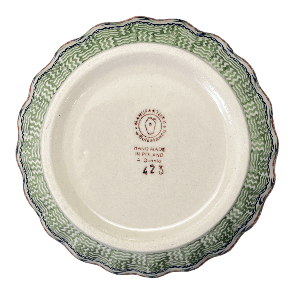 Bowl, Round, 6.5" in "Woven Reds" by Manufaktura | M084T-P181