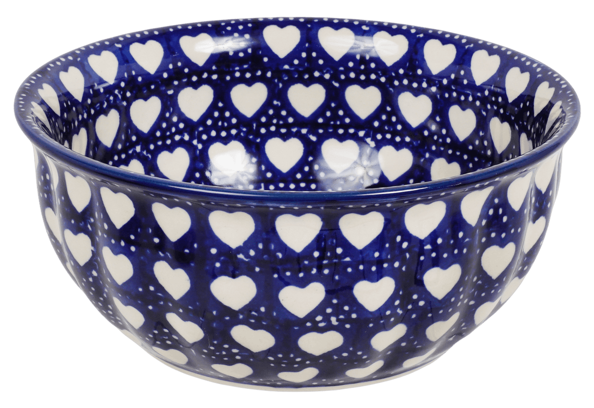 Bowl, Round, 6.5" in "Torrent of Hearts" by Manufaktura | M084T-SEM
