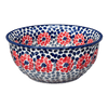 Polish Pottery 6.5" Bowl (Falling Petals) | M084U-AS72 at PolishPotteryOutlet.com