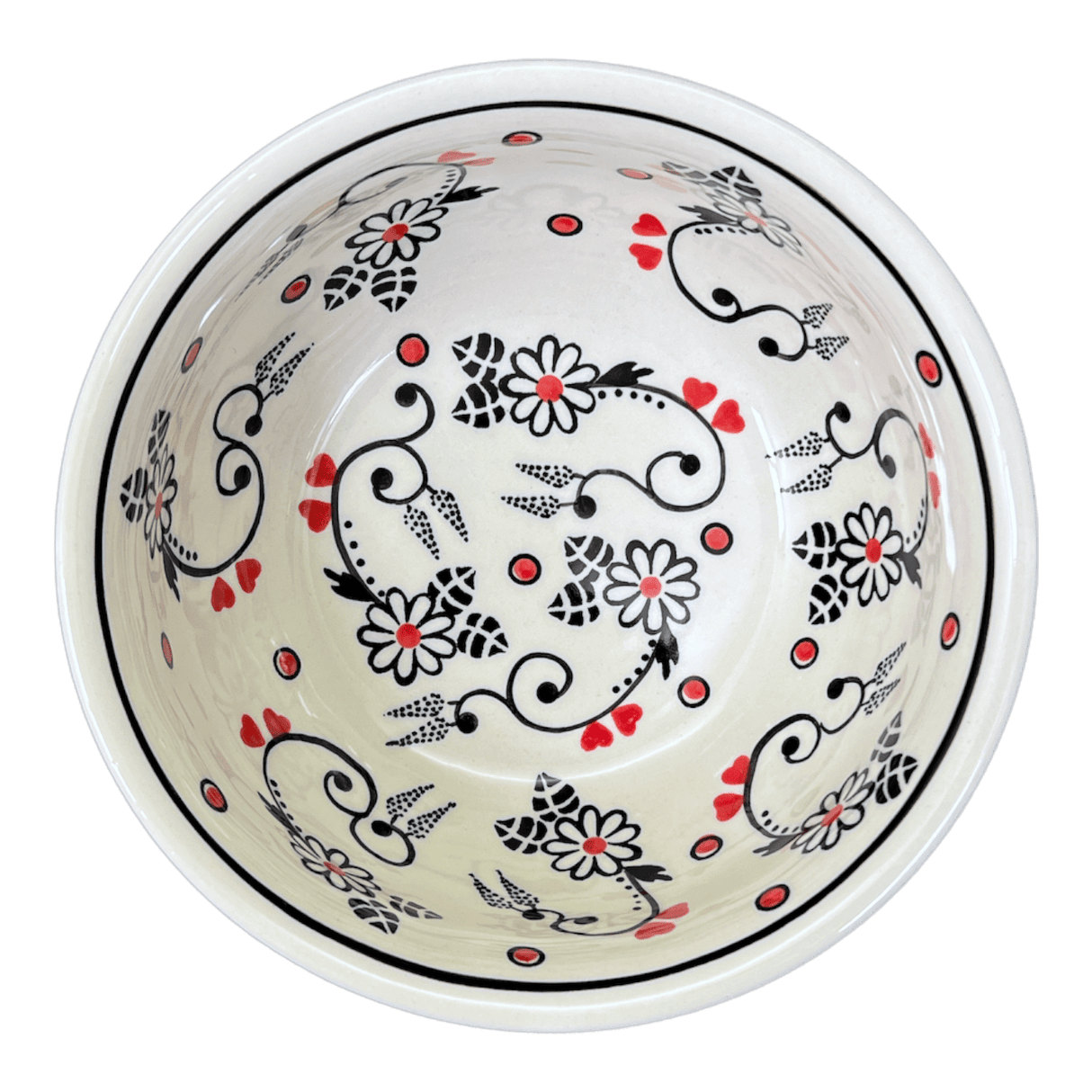 Bowl, Round, 6.5" in "Night Garden" by Manufaktura | M084U-BL02