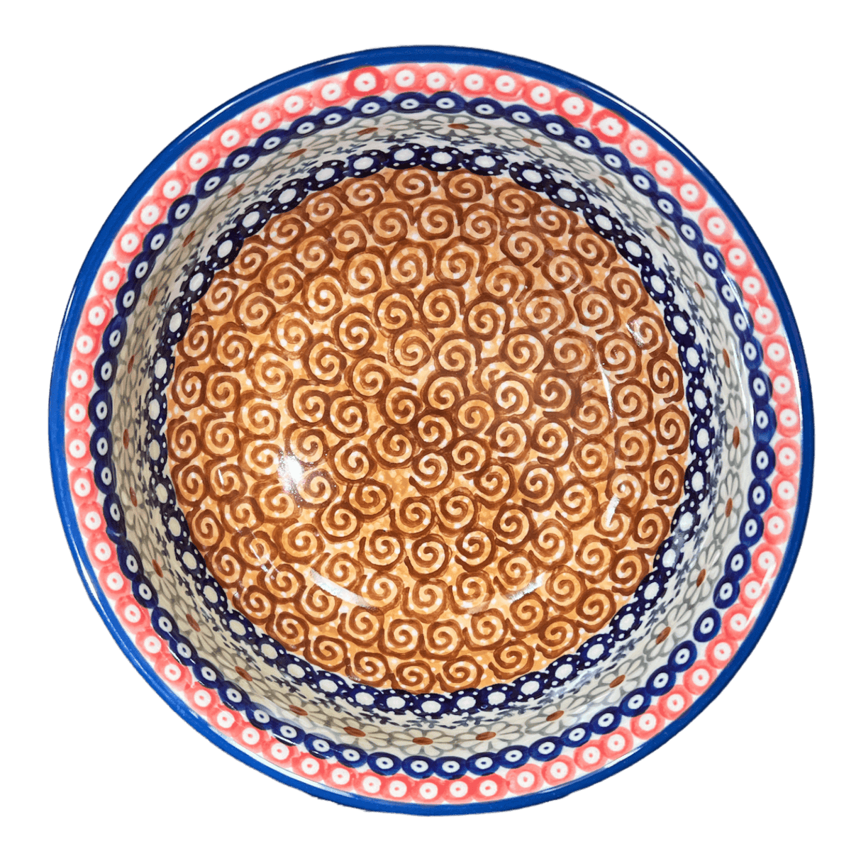 Bowl, Round, 6.5" in "Chocolate Swirl" by Manufaktura | M084U-EOS