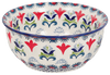 Polish Pottery 6.5" Bowl (Scandinavian Scarlet) | M084U-P295 at PolishPotteryOutlet.com