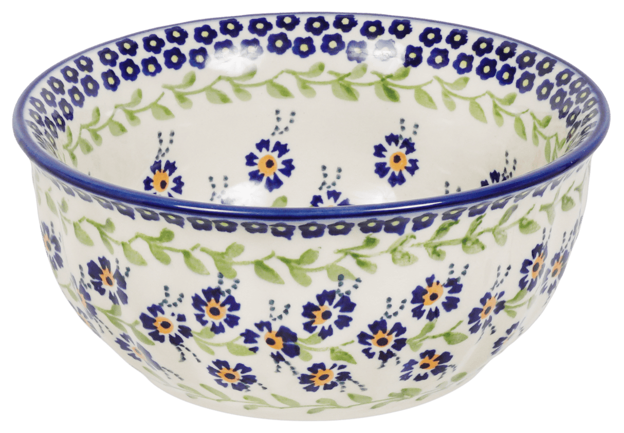 Bowl, Round, 6.5" in "Blue Clematis" by Manufaktura | M084U-VB03