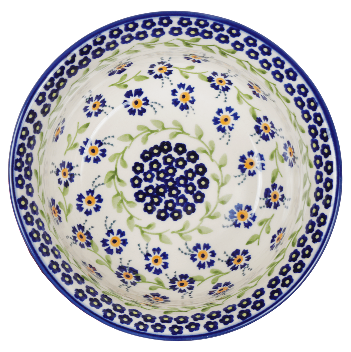 Bowl, Round, 6.5" in "Blue Clematis" by Manufaktura | M084U-VB03