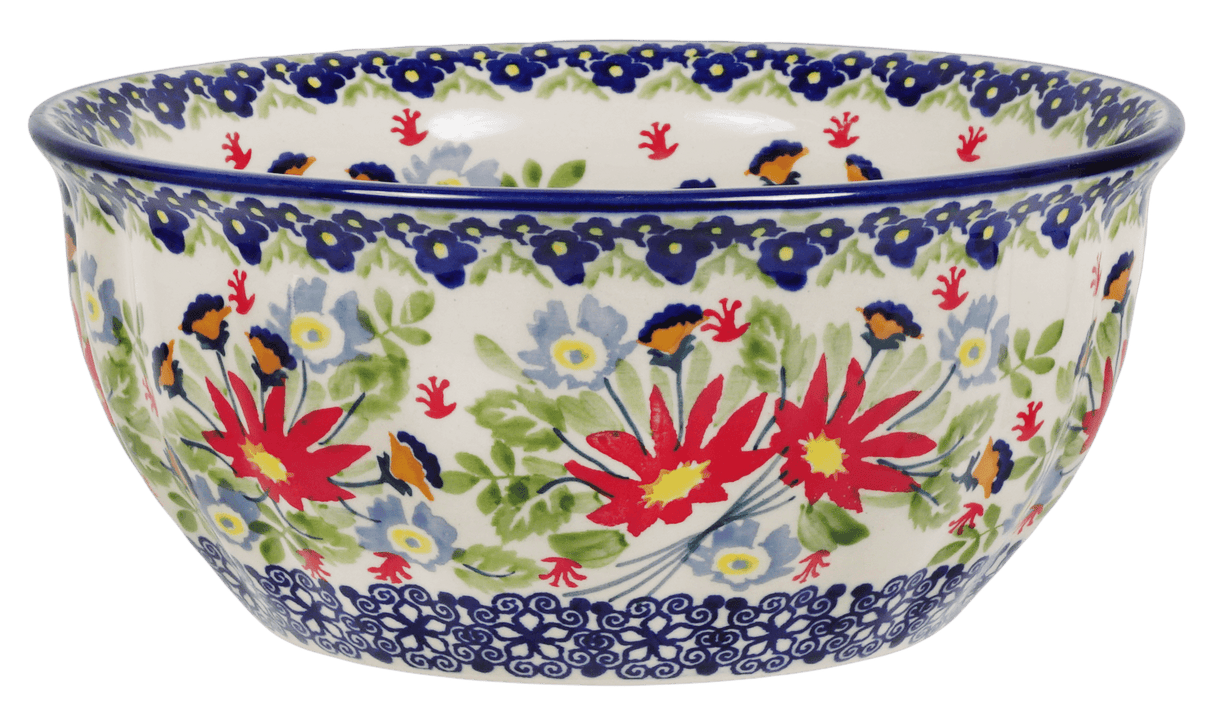 Bowl, Round, 7.75" in "Floral Fantasy" by Manufaktura | M085S-P260
