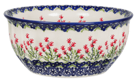 A picture of a Polish Pottery 7.75" Bowl (Burning Thistle) | M085S-P270 as shown at PolishPotteryOutlet.com/products/775-bowls-burning-thistle