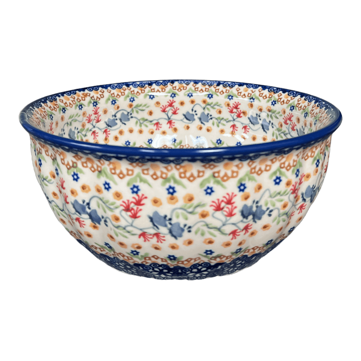 Bowl, Round, 7.75" in "Wildflower Delight" by Manufaktura | M085S-P273
