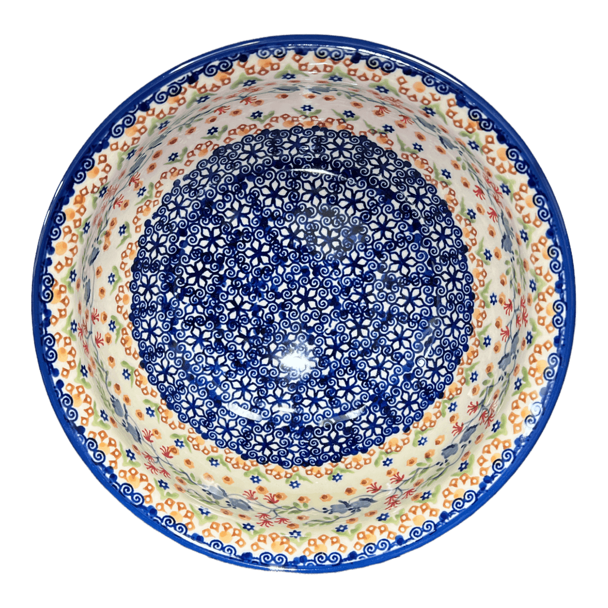 Bowl, Round, 7.75" in "Wildflower Delight" by Manufaktura | M085S-P273