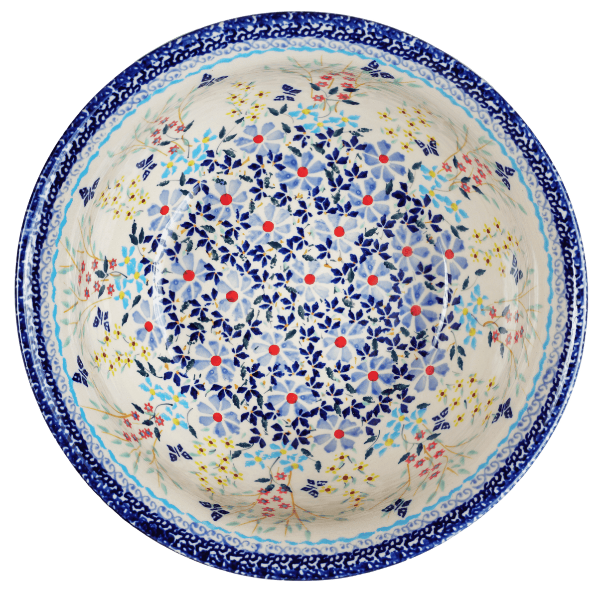 Bowl, Round, 7.75" in "Butterfly Bounty" by Manufaktura | M085S-WK76