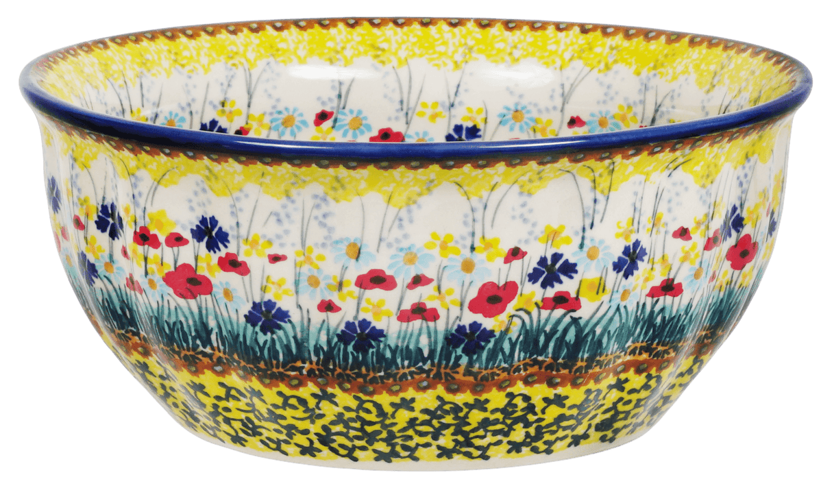 Bowl, Round, 7.75" in "Sunlit Wildflowers" by Manufaktura | M085S-WK77