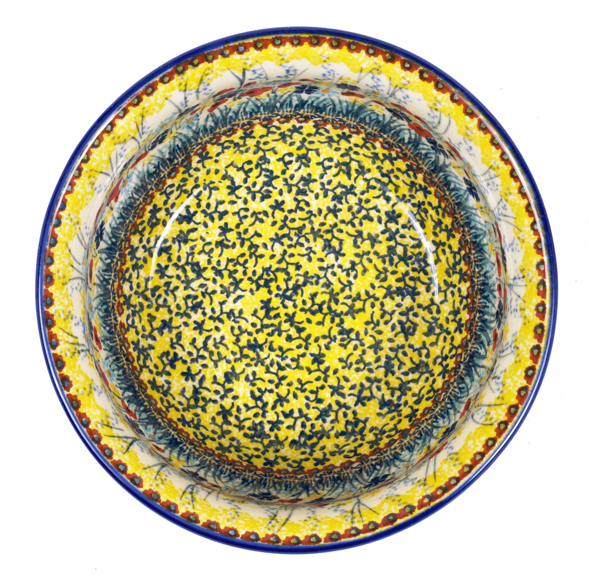 Bowl, Round, 7.75" in "Sunlit Wildflowers" by Manufaktura | M085S-WK77