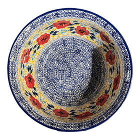 Polish Pottery 7.75" Bowl (Brilliant Wreath) | M085S-WK78 Additional Image at PolishPotteryOutlet.com