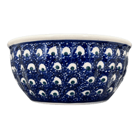 A picture of a Polish Pottery 7.75" Bowl (Night Eyes) | M085T-57 as shown at PolishPotteryOutlet.com/products/7-75-bowl-night-eyes-m085t-57