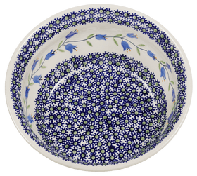 Polish Pottery 7.75" Bowl (Lily of the Valley) | M085T-ASD Additional Image at PolishPotteryOutlet.com