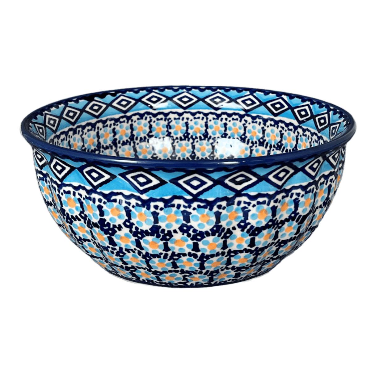 Bowl, Round, 7.75" in "Blue Diamond" by Manufaktura | M085U-DHR