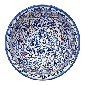 Polish Pottery 7.75" Bowl (Blue Canopy) | M085U-IS04 Additional Image at PolishPotteryOutlet.com