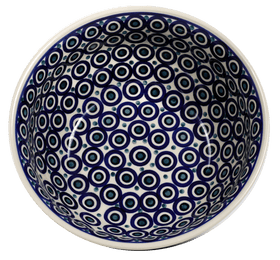 Polish Pottery 9" Bowl (Eyes Wide Open) | M086T-58 Additional Image at PolishPotteryOutlet.com