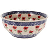 Polish Pottery 9" Bowl (Poppy Garden) | M086T-EJ01 at PolishPotteryOutlet.com