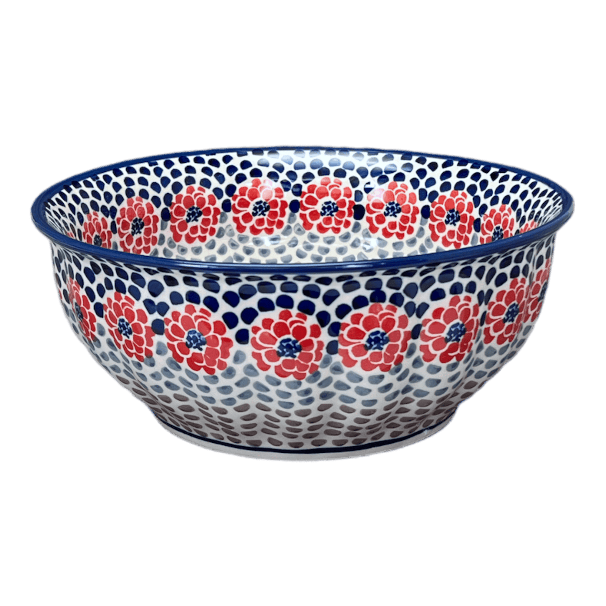 Bowl, Round, 9" Bowl in "Falling Petals" by Manufaktura | M086U-AS72