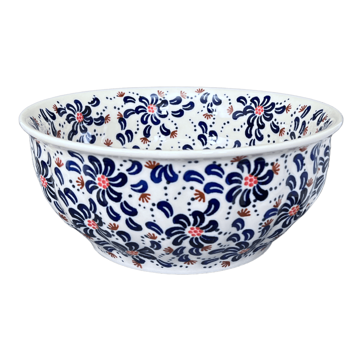 Bowl, Round, 9" Bowl in "Floral Fireworks" by Manufaktura | M086U-BSAS