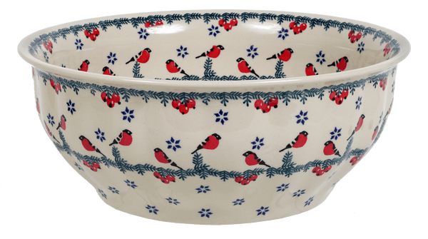 Polish Pottery - 8x10 Rectangular Baker - Red Bird - The Polish Pottery  Outlet