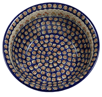 A picture of a Polish Pottery 11" Bowl (Floral Spray) | M087U-DSO as shown at PolishPotteryOutlet.com/products/11-bowls-floral-spray