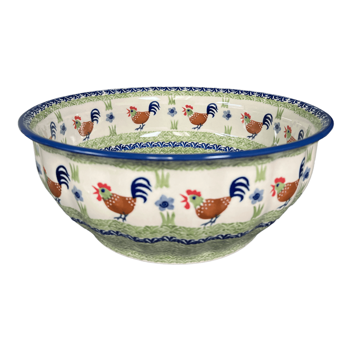Bowl, Round, 11" in "Chicken Dance" by Manufaktura | M087U-P320