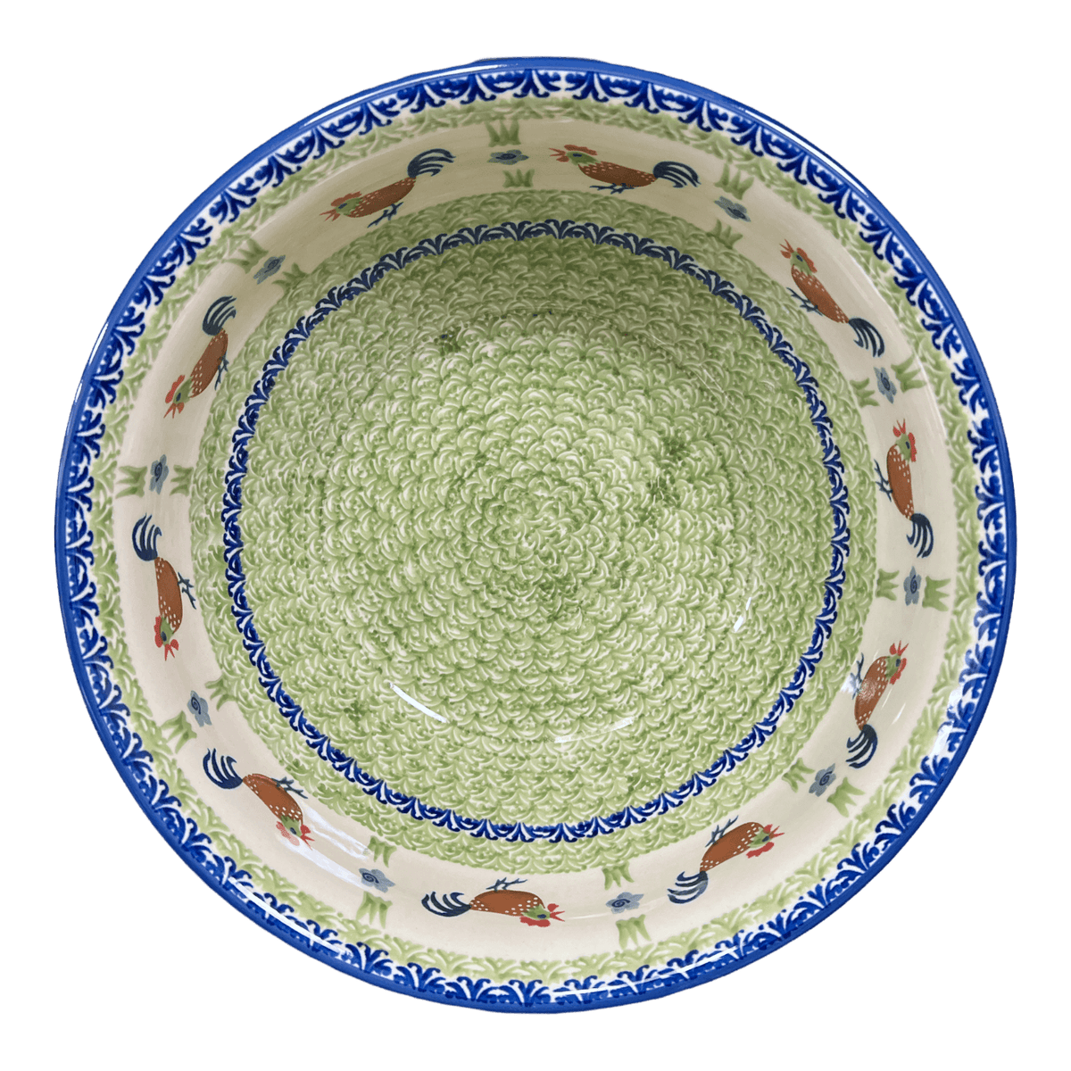 Bowl, Round, 11" in "Chicken Dance" by Manufaktura | M087U-P320