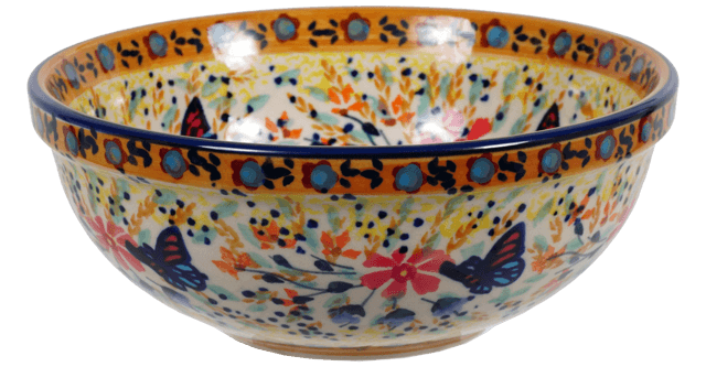 Bowl, Round, 6" in "Butterfly Bliss" by Manufaktura | M089S-WK73