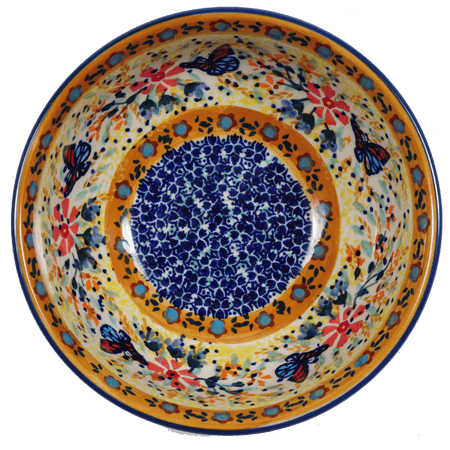 Bowl, Round, 6" in "Butterfly Bliss" by Manufaktura | M089S-WK73
