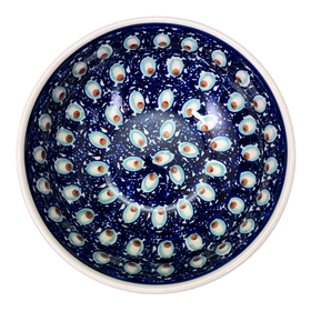 Polish Pottery 6" Bowl (Fish Eyes) | M089T-31 Additional Image at PolishPotteryOutlet.com