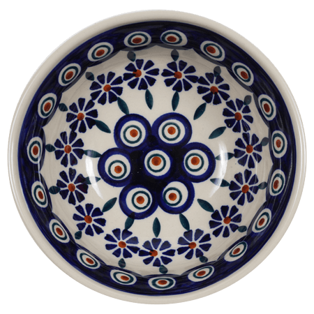 Bowl, Round, 6" in "Floral Peacock" by Manufaktura | M089T-54KK