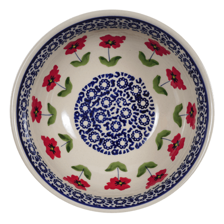 Bowl, Round, 6" in "Poppy Garden" by Manufaktura | M089T-EJ01