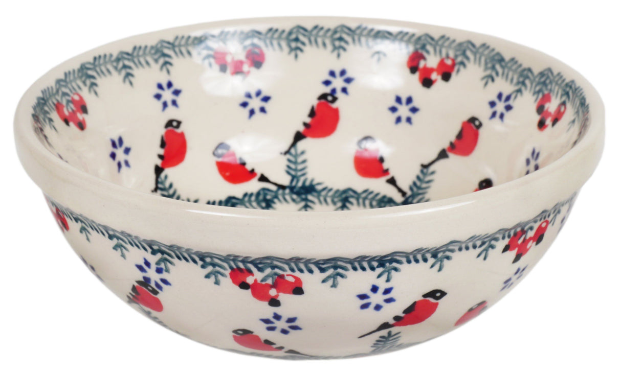 Bowl, Round, 6" in "Red Bird" by Manufaktura | M089T-GILE