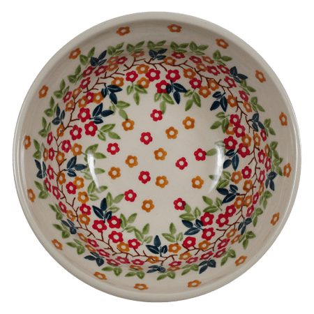Bowl, Round, 6" in "Autumn Wreath" by Manufaktura | M089T-KK02